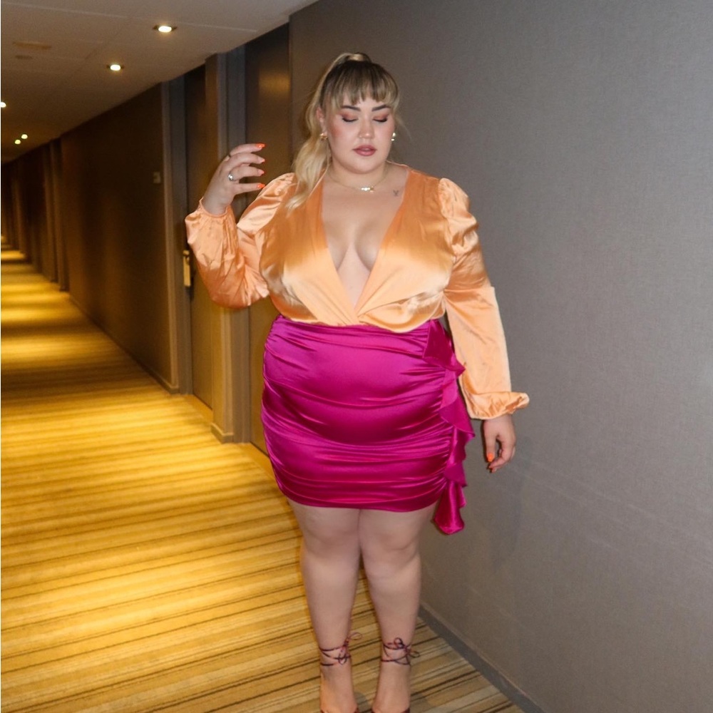 Multi colored mini dress